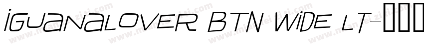 IguanaLover BTN Wide Lt字体转换